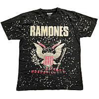 Ramones tričko, Eagle Dip Dye Wash Black, pánske