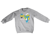The Smurfs mikina, Blue, Blonde & Proud Sweatshirt Grey, detská