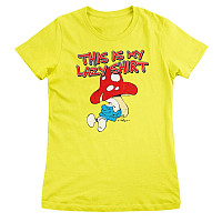 The Smurfs tričko, This Is My Lazy Shirt Girly Yellow, dámske