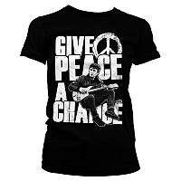 John Lennon tričko, Give Peace A Chance Girly, dámske