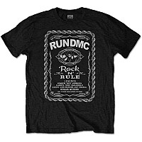 Run DMC tričko, Rock N´ Rule Whiskey Label, pánske