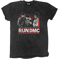 Run DMC tričko, Gradient Bars Dip-Dye Black, pánske