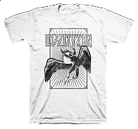 Led Zeppelin tričko, Icarus Burst White, pánske