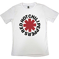 Red Hot Chili Peppers tričko, Classic Asterisk White, dámske