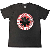 Red Hot Chili Peppers tričko, Red Circle Asterisk Grey, pánske