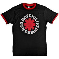 Red Hot Chili Peppers tričko, Classic Asterisk Ringer ECO Black, pánske