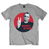 The Beatles tričko, Ringo Starr Peace Red Circle Grey, pánske