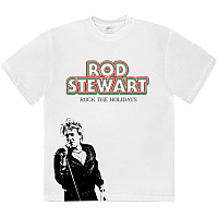 Rod Stewart tričko, Rock The Holidays White, pánske