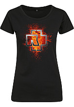 Rammstein tričko, Lava Logo BP Black, dámske