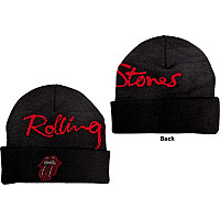 Rolling Stones zimný čiapka, Embellished Classic Tongue BP Black