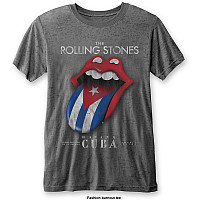Rolling Stones tričko, Havana Cuba Burn Out Grey, pánske