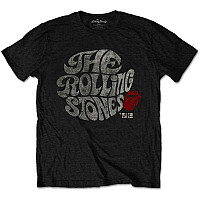 Rolling Stones tričko, Swirl Logo ´82 Eco-Tee Black, pánske