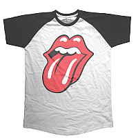 Rolling Stones tričko, Classic Logo Short Sleeve Raglan Black, pánske