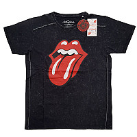 Rolling Stones tričko, Classic Tongue Snow Washed Black, pánske