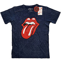 Rolling Stones tričko, Classic Tongue Snow Washed Blue, pánske