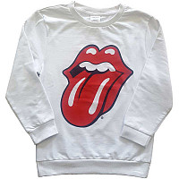 Rolling Stones mikina, Classic Tongue White, detská
