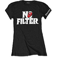 Rolling Stones tričko, No Filter Header Logo Black, dámske
