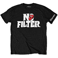 Rolling Stones tričko, No Filter Header Logo Black, pánske