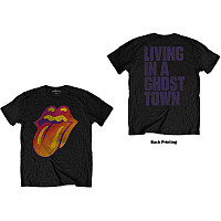 Rolling Stones tričko, Ghost Town Distressed Backprint Black, pánske