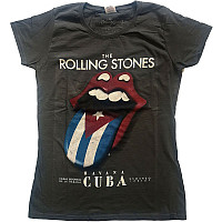 Rolling Stones tričko, Havana Cuba Girly Grey, dámske
