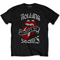 Rolling Stones tričko, Europe ´82 Tour Black, pánske