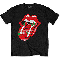 Rolling Stones tričko, Christmas Tongue Black, pánske
