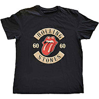 Rolling Stones tričko, Sixty Biker Tongue Black, pánske