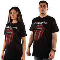 Rolling Stones tričko, Logo & Tongue Diamante Black, pánske