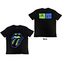 Rolling Stones tričko, Distorted Tongue BP Black, pánske