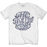 Rolling Stones tričko, Vintage 70s Logo White, pánske