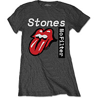 Rolling Stones tričko, No Filter Text Charc, dámske