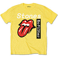 Rolling Stones tričko, No Filter Text Yellow, pánske