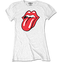 Rolling Stones tričko, Classic Tongue White, dámske