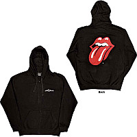 Rolling Stones mikina, Classic Tongue Zipped BP Black, pánska