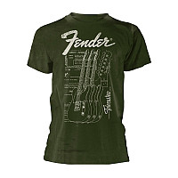Fender tričko, Telecaster Dark Green, pánske