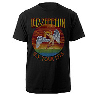 Led Zeppelin tričko, USA Tour 1975 Black, pánske