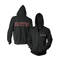 Led Zeppelin mikina, Logo & Symbols Black Zip, pánska