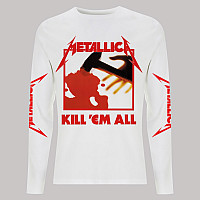 Metallica tričko dlhý rukáv, Kill Em All White, pánske