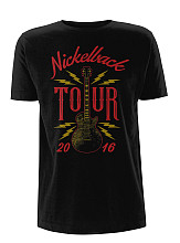 Nickelback tričko, Guitar Tour 2016 Black, pánske