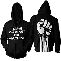 Rage Against The Machine mikina, Large Fist Zip, pánska