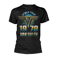 Van Halen tričko, World Tour '78 Black, pánske