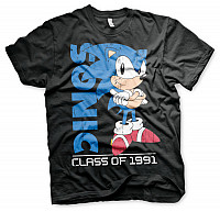 Sonic The Hedgehog tričko, Class Of 1991 Black, pánske