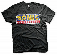 Sonic The Hedgehog tričko, Cracked Logo Black, pánske