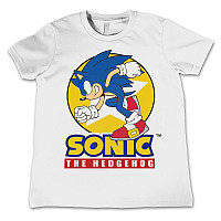 Sonic The Hedgehog tričko, Fast Sonic The Hedgehog White, detské
