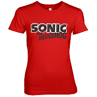 Sonic The Hedgehog tričko, Classic Logo Girly Red, dámske