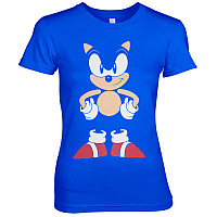 Sonic The Hedgehog tričko, Front & Back Girly Blue, dámske