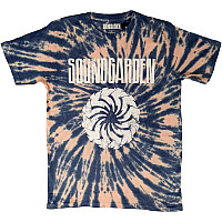 Soundgarden tričko, Logo Swirl Dip Dye Wash Blue, pánske