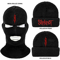 Slipknot zimný čiapka a maska, Logo Black