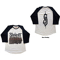 Slipknot tričko dlhý 3/4 rukáv, Choir Raglan BP Black&White, pánske