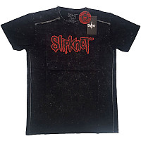 Slipknot tričko, Logo Snow Washed BP Black, pánske
